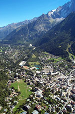 Chamonix from the air....