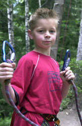 Tree climping in the forests around Chamonix....